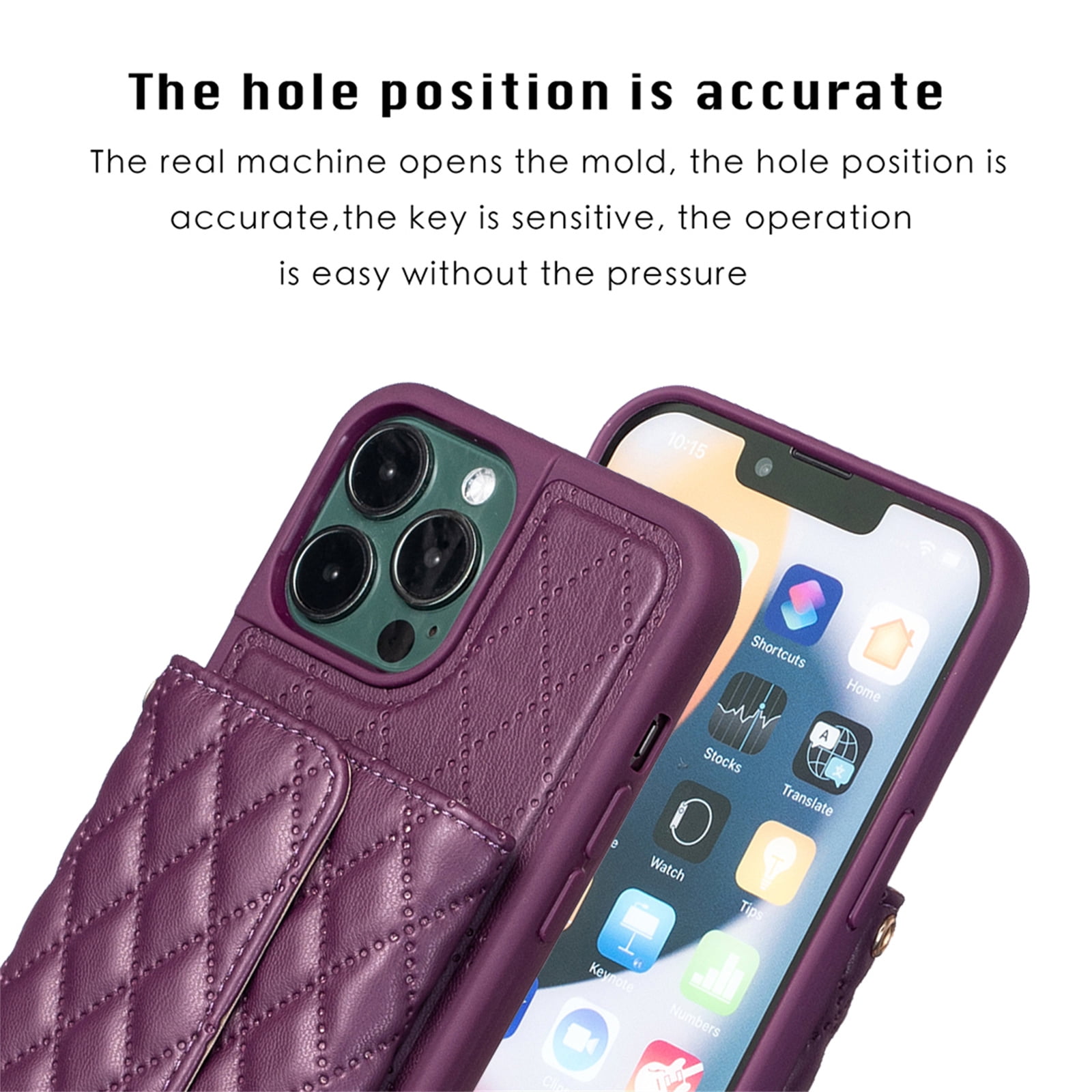 Decase for iPhone 14 Pro Max Case, Wallet Card Holder Luxury PU Leather  Cover Lanyard Crossbody Strap Women Girl Magnetic Clasp Kickstand Heavy  Duty