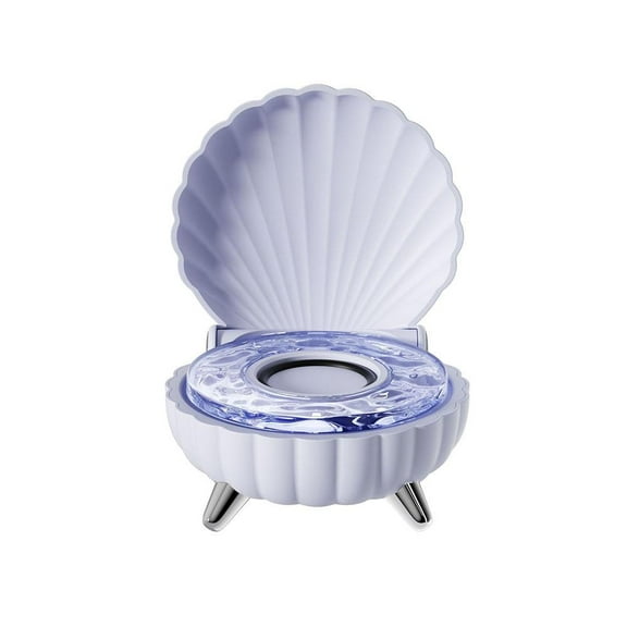 Shell Wireless Bluetooth Speaker Night Light 360° Stereo Music Player Gift I0G4