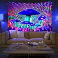 thumbnail image 5 of Tapiz Trippy de Seta Blacklight para Dormitorio Estético, Tri, 5 of 5