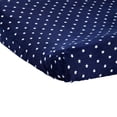 thumbnail image 6 of Carter's Changing Pad Cover Plush Velboa - Navy Stars, 6 of 7