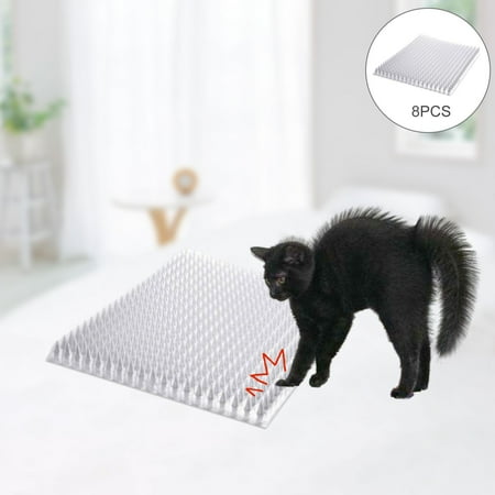 8 Pieces Cat Outdoor Mats with Spikes Clear Spikes Deterrent for Outdo Window Supplies 8 Pieces Cat Outdoor Mats with Spikes Clear Spikes Deterrent for Outdo Window Supplies