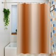 thumbnail image 3 of Burnt Orange Ombre Waterproof Shower Curtain, 48"x72" Washable Polyester Fabric Shower Curtains for Bathroom, Modern Abstract Art Farmhouse Gradient Decorative Bathtub Curtain Sets with Hooks, 3 of 9