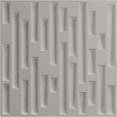 thumbnail image 5 of Ekena Millwork 19 5/8"W x 19 5/8"H Staggered Brick EnduraWall Decorative 3D Wall Panel, Textured Metallic Silver (12-Pack for 32.04 Sq. Ft.), 5 of 6