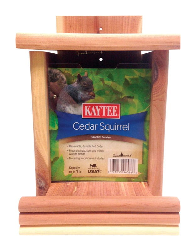 Kaytee Cedar Squirrel Feeder 