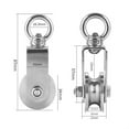 thumbnail image 2 of 4pcs Cable Pulley Wheel for Rope with Ball Bearing 360° Swivel Wire Pulley for Pulley System Lifting, DIY Home Gym, Winch, 2 of 6