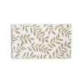 thumbnail image 1 of Charter Club Leaves Elite Bath Rug, Tan/White 19" x 34" - NEW, 1 of 1