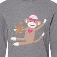 thumbnail image 4 of Inktastic Sock Monkey Gingerbread Long Sleeve T-Shirt, 4 of 5