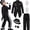A, variant on 80s 90s Pop Star Costume for B'oys, Sequin Dance Performance Outfit with Shirt, Jacket, Pants, Fedora Hat, Gloves and Sunglasses for Halloween, Disco Party, Talent Show and Stage Show