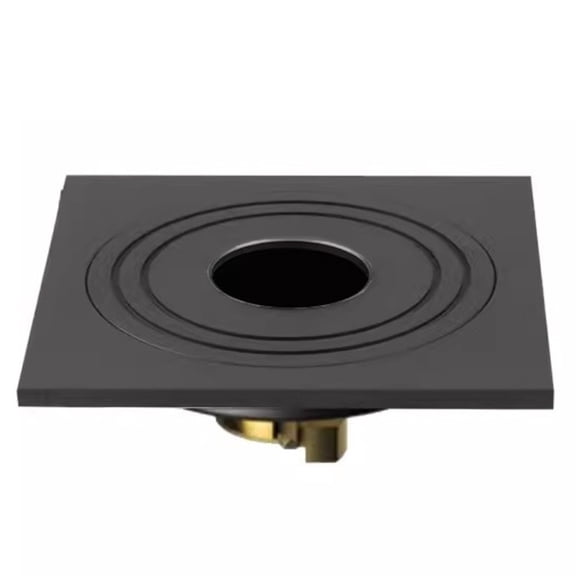 Copper Washing Machine Floor Drain, Round Hole Bathroom Drain Odour-proof and Clogging-proof Overflow Floor Drain