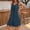 #475-Blue, variant on Haivin Women's Romper, Solid Color V-Neck Loose Sleeveless with Pockets, Casual Fashion One-Piece for Daily Wear and Summer Outdoor Activities