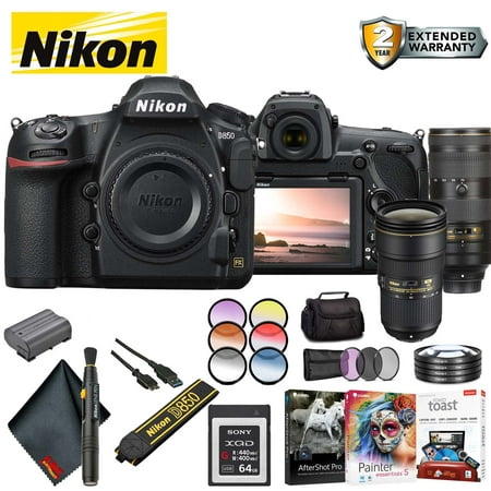 Nikon D850 DSLR Camera (Body Only) (Intl Model) Professional Accessory
