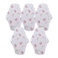 thumbnail image 2 of 5 Packs Bamboo Charcoal Cloth Menstrual Pad, Soft Waterproof Washable Cloth Menstrual Pad With Strong Absorbency, Comfortable, , , Breathable, Suitable for Heavy, 2 of 7