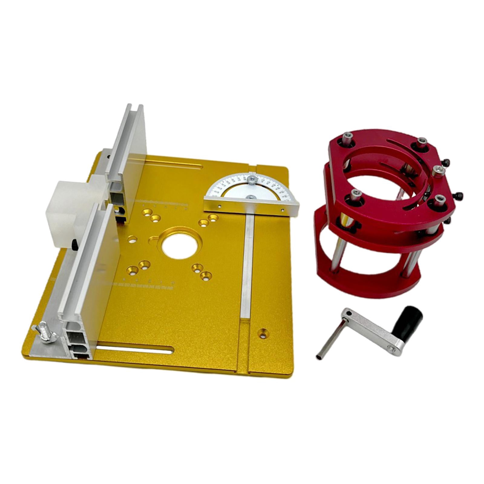 figatia Precision Router Lift Table Router Lift Base ,Accessories, Router Lift ,Set with Router Table Insert Plate for Carpentry Tool