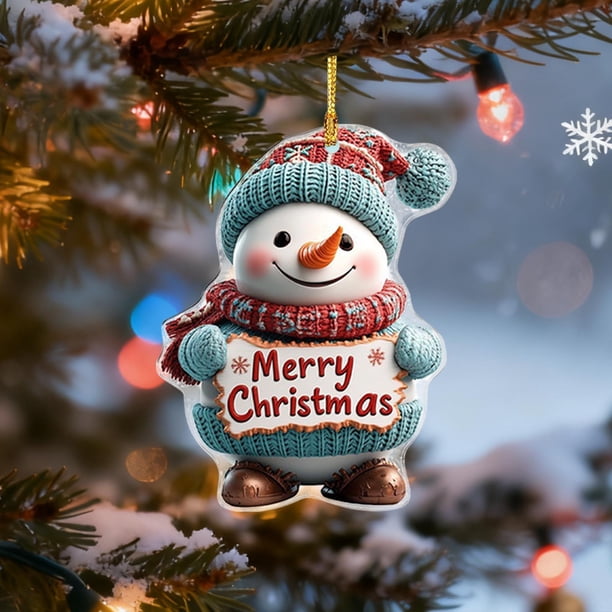 Christmas 2D Decoration Christmas Decorations Christmas Tree Pendant
