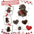 thumbnail image 2 of DolliBu I Love You Heart Hedgehog with Ribbon Plush - 9 inches, 2 of 5