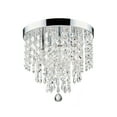 thumbnail image 3 of 11" 5-Light Crystal Chandelier Ceiling Light Fixture with Flush Mount, 3 of 12