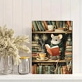 thumbnail image 2 of UXIEQU Cozy Reading Mouse in Library Canvas Wall Art 15.75x11.81 Inches, 2 of 8