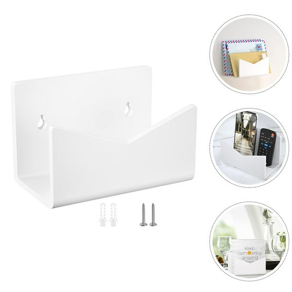 jojofuny 1Pcs Acrylic Wall Mounted Letter Holder Mail Organizer for Office Use 15.30X10.00X6.00CM