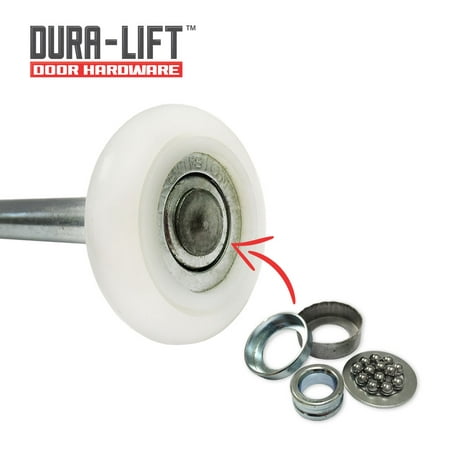 

Ultra-Quiet 2 Precision 13-Ball Bearing Nylon Garage Door Roller on 4 Stem (10 Pack)