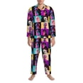 thumbnail image 3 of Daiia funny dogs for Men's Long-Sleeved Pajama Set – Soft & Comfortable Sleepwear Button-Up Pajamas Cozy Lounge Wear-XX-Large, 3 of 7
