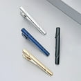 thumbnail image 4 of EIMELI 4 PCS Tie Clips for Men, Black Gold Blue Gray Silver Tie Bar Set for Regular Ties, Luxury Box Gift Ideas (Elegant Style), 4 of 7