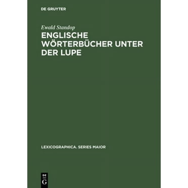 Lexicographica. Series Maior: Englische Wörterbücher unter der Lupe (Hardcover)