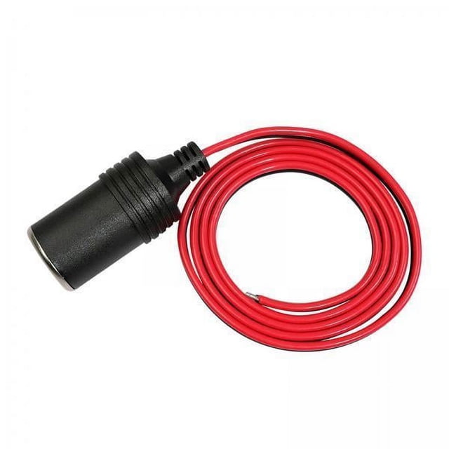Bunblic 2x 10Piece Car Female Lighter Power Plug Socket Connector Adapter 1ft , 2 Pcs