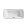 thumbnail image 6 of Vinnova Gorizia 59" x 31.5" Rectangular Acrylic Freestanding Soaking Bathtub in White, 6 of 6