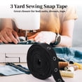 thumbnail image 2 of 3 Yards Sewing Snap Tape Trim, Sewing Snap Ribbon Fastener Press Stud Tape, Snap Button Tape Soft Cloth Sewing Snap for Sewing DIY Accessories, 2 of 6