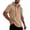 Khaki, variant on Mens Cotton Linen Short Sleeve Hoodie Sweatshirts Drawstring Casual Summer Beach Pullover Tops with Pocket