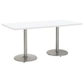 thumbnail image 6 of KFI Studios Mode 3.5' x 8' Dining Table, Studio Teak, Black, 6 of 6