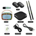 thumbnail image 1 of Juego de batería de baquetas convertidor de Audio con micrófono de altavoz juego de batería de aire profesional, 1 of 6