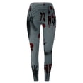 thumbnail image 3 of MKLEKYY Leggings de yoga para mujer, informales, con estampado rojo AB, 3 of 3