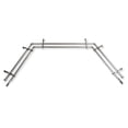 thumbnail image 4 of Paxon 13/16" Double Bay Window curtain rod Adjustable 20"-36", 38"-72" - Satin Nickel,(ABay-66-5D), 4 of 4