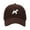 Brwon, variant on Baseball Cap Embroidered Hat for Fox Terrier Men's Adjustable Cotton Unisex Embroidery Baseball Caps
