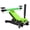 Black + Green + Steel, variant on 2Ton Floor Jack Cross Beam Adapter with Rubber Pads, Steel Axle Cross Bar for Floor Jacks Engine Hoist Shop Crane, Car Jack Underframe Cross Piece 29.5-41.7 inch Adjustable