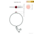 thumbnail image 4 of ANGARA Natural Bezel-Set Round Ruby Bolo Ring in 14K White Gold for Women (Size-3mm) | July Birthstone, Birthday, Anniversary, Jewelry Gift for Women | Natural Ruby Ring, 4 of 8
