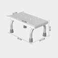 thumbnail image 2 of Shower Seats Ergonomic Step Stool Foot Rest with Anti Slip Rubber Tips Bathroom, 2 of 9