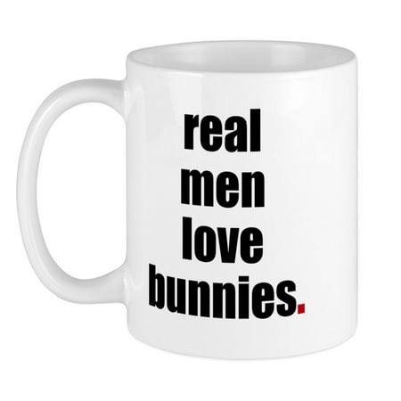 

CafePress - Real Men Love Bunnies Mug - Ceramic Coffee Tea Novelty Mug Cup 11 oz