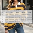 thumbnail image 3 of Mifsaly Womens Oversized Sweatshirts Striped Button Down Collared Pullover Tops Fall Winter Fashion Stylish Y2K Street Daily Going Out Lounge Outfits, 3 of 9
