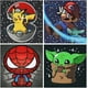 thumbnail image 1 of Diamond Painting Kits for Kids Diamond Art Gem by Number Kits Arts and Crafts for Kids Ages 8-12 Kids' Mosaic Kits DIY Full Drill Painting Kits for Home Wall Decor 4 Pieces 6" X 6", 1 of 7