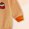 thumbnail image 6 of HCNTES Baby Boy Girl Halloween Outfit Pumpkin Embroidery Romper My First Hallween Baby Outfit(3-6 Months,Z139-Orange), 6 of 6