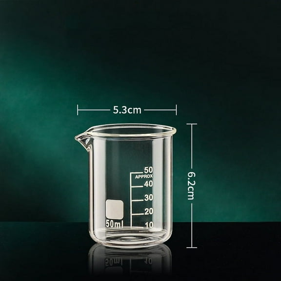 50-1000ml High Borosilicate Glass Transparent Clear Scale Laboratory Beaker Kitchen Tool Baking Measuring Cup
