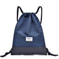 thumbnail image 1 of Gym Bag With Zipper Inside Pocket Sports Bag Waterproof Hipster Gym Bag Gym Bag Lined Backpack With Adjustable Drawstring Sports Bag Gym Sack For Women and Men, 1 of 7