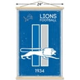 thumbnail image 3 of NFL Detroit Lions - Retro Logo 14 Wall Poster with Magnetic Frame, 22.375" x 34", 3 of 5