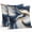 Blue, variant on Throw Pillow Covers 26x26 Inch Set of 2, Navy Blue Marble Waterproof Outdoor Pillow Covers, Gold Modern Art Decorative Cushion Pillowcases for Couch, Sofa, Bed, Garden, Patio
