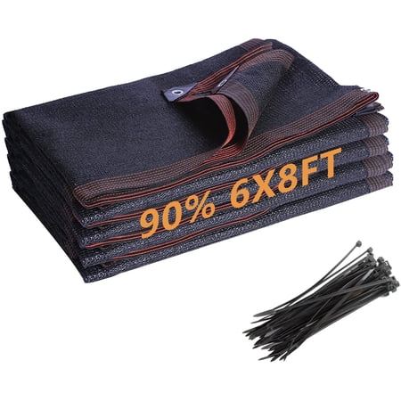 Outdoor Sunscreen Shade Cloth, 90% Shade Net, 6.5x10ft Outdoor Sunscreen Shade Cloth, 90% Shade Net, 6.5x10ft