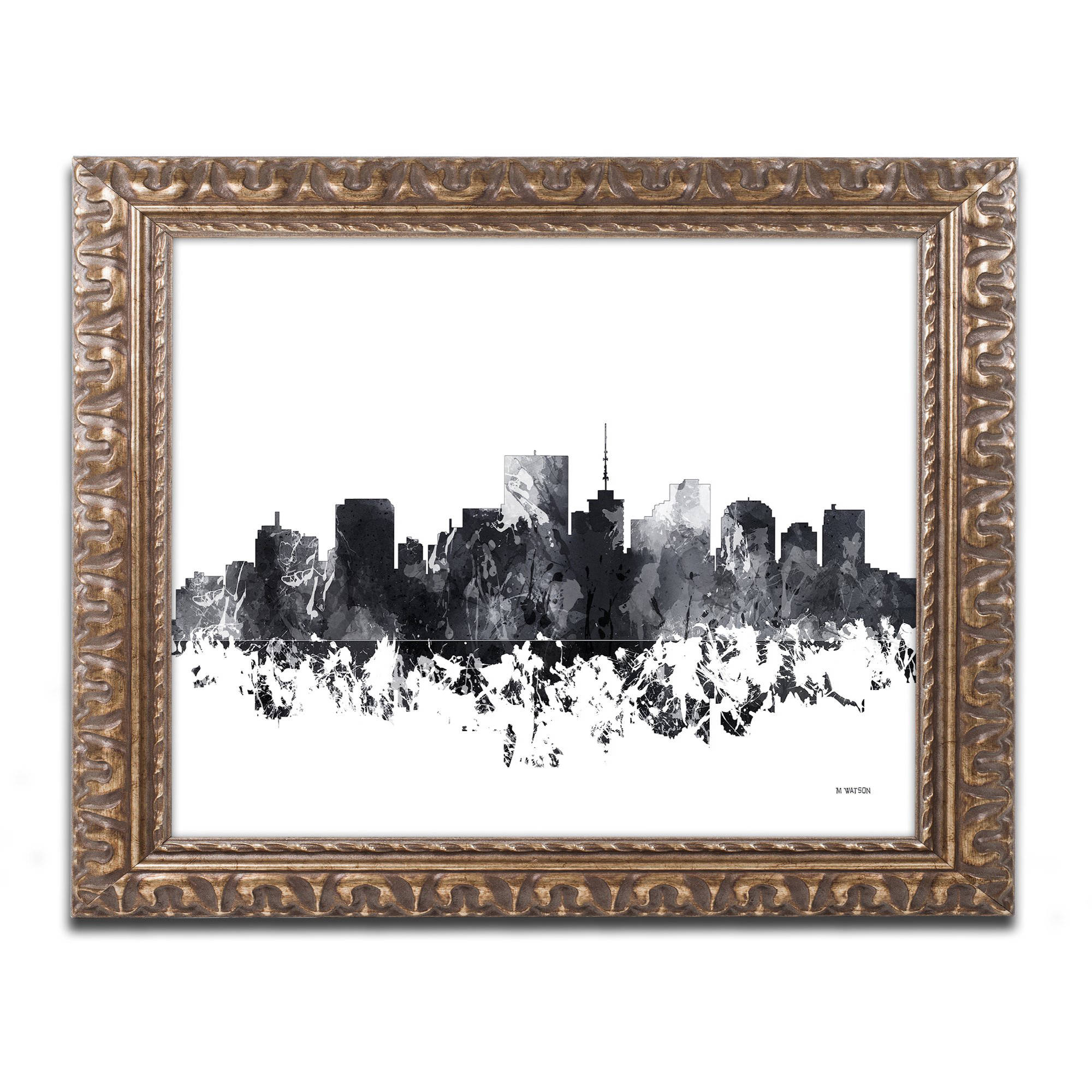 Trademark Fine Art "Richmond Virginia Skyline BG1" Canvas Art by