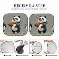 thumbnail image 6 of Haiem Cartoon Pandas Basketball Car Windshield Sun Shade (2 Pieces) Foldable Windshield Sun Shade Car Accessories for Truck SUV Pickup-Large, 6 of 7