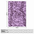 thumbnail image 6 of Bella Swan Lavender Freesia Throw Blanket Retros Bed covers BlanketsThanksgiving Father's Day Children's Day holiday gifts for family and children, 6 of 7